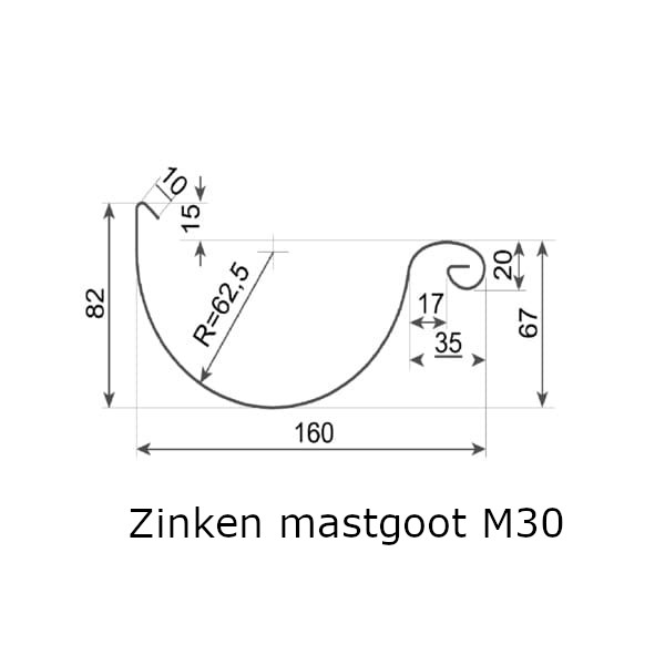 zinken mastgoot m30