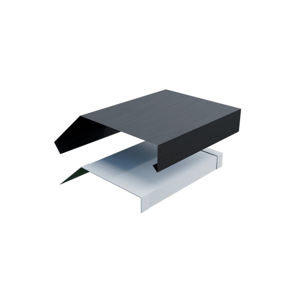 zwarte zinken koppelkap zonder kraal met klang