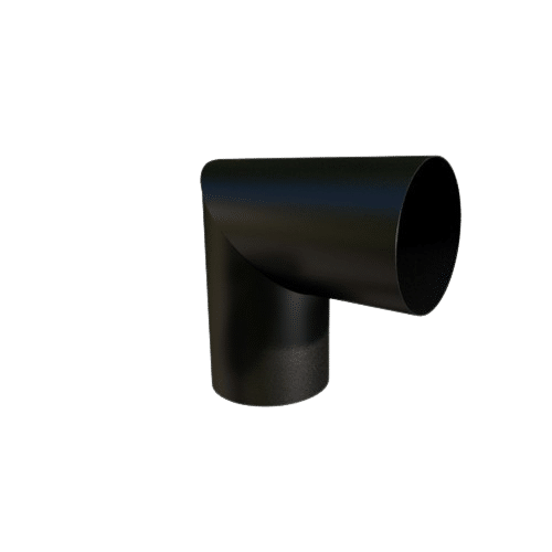 zinken verstekbocht 90 graden zwart elzink