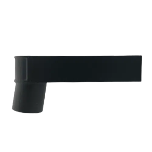 zwarte zinken stadsuitloop